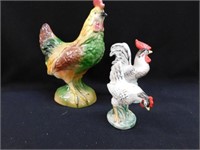 Rooster figure, 9" -  pr. 5" chicken salt/pepper
