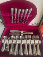 1847 ROGERS 42 Piece Silver Plate Cutlery Set