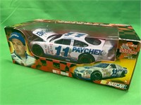 Brett Bodine #11 Paychex. Die-cast stock car.
