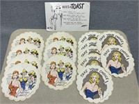 Vintage Campy Novelty Paper Coasters