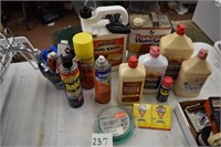 Insect killer, glues, water seal, etc