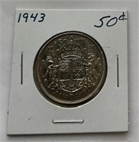 1943 Canadian .50-Coin