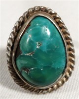 STERLING NATIVE AMERICAN TURQUOISE RING