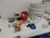 Bucket with assorted fasteners