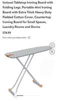Tabletop Ironing Board with Folding Legs,