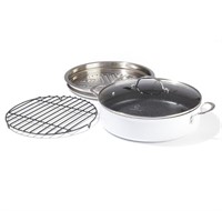 Curtis Stone 5.5-Quart Sauteuse Pan with Steamer A