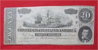 1864 $20 CSA Note Large Size