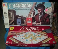 (2) Vtg Board Games: Hangman & Scrabble
