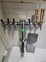 6 TAP BEER TOWER WITH DRAIN STATION