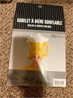 Beer inflatable hat