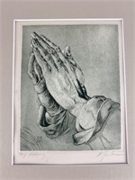 Albert Durer Praying Hands Print Engraving