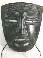 Rare Pre-Columbian Jade Death Mask