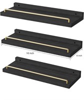 Floating Shelves for Wall Decor, Black