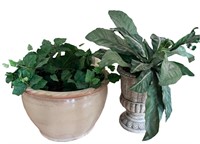 Two Artificial Plants in Pots