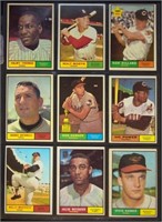 (9) 1961 Topps BB Cards