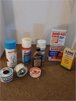 Vintage Bandaid Tins, Medical Items