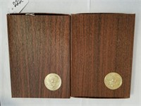 2 "Brown Box" 1971 US Silver Proof Ike Dollars