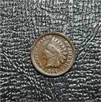 1864 US Indian Cent "With L" * Rare KEY DATE