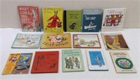 (13) Vtg Children's Books w/ (1) Record Book