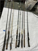 (8) Rods No Reels