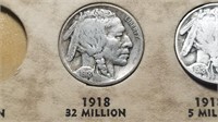 1918 Buffalo Nickel From A Set