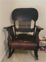 Vintage wood rocking chair