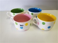 (4) Soup Mugs by Century