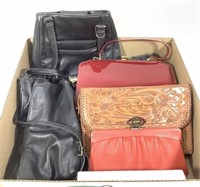 (7) Purses/ Handbags, Tooled Leather