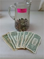 Jar spending money mostly silver color change