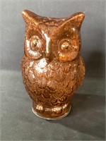 Amber Glass Figural Owl