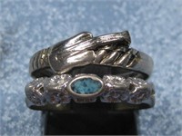 Two Vintage Rings One Marked 925