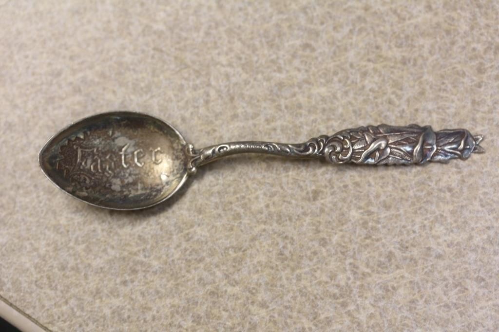 Ornate Easter Sterling Spoon