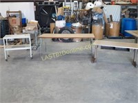 Table, Rolling Cart and Desk
