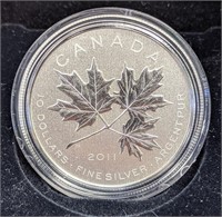 2011 Canada Fine Silver Coin - Maple Leaf Forever