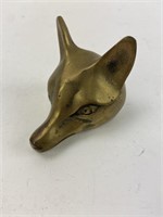Vintage Brass Fox Head Bottle Opener