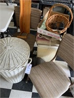 Hampers, Two Chairs, Shelf, Basket, Rugs