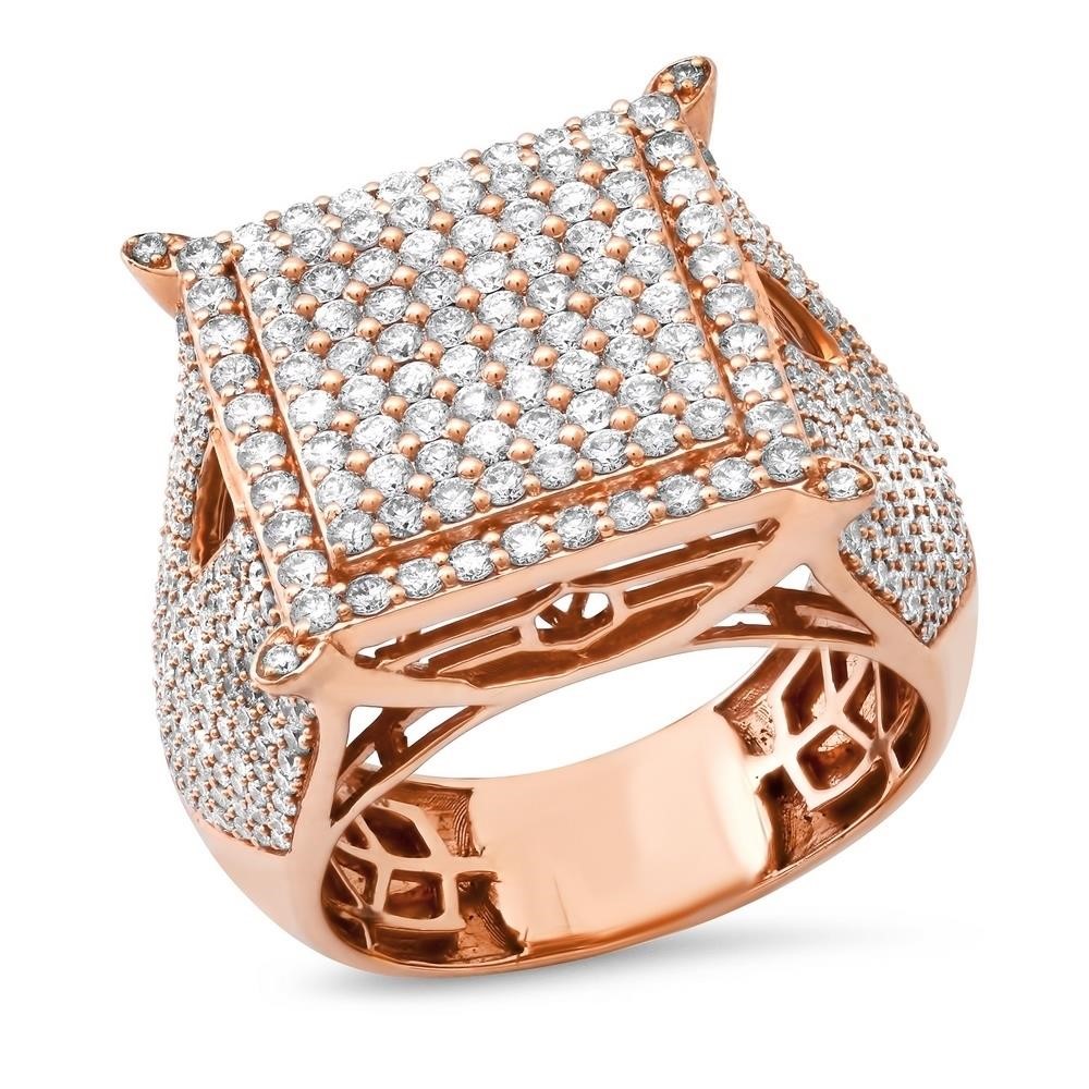 14K ROSE GOLD 2.71CT DIAMOND RING