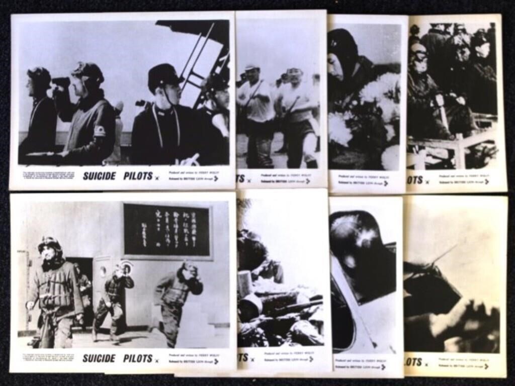 Set 8 original USA  "Suicide Pilots" lobby cards