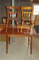 Maple Table 2 Chairs