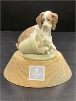 Lladro "It Wasn't Me" Figurine w/ Stand