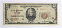 1929 $20 FEDERAL RESERVE NOTE