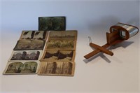H.C. WHITE CO, STEREOSCOPE WITH CARDS