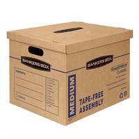 Bankers Box 8 Pack Medium Classic Moving Boxes