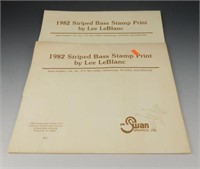 Lot # 3736 - (2) Copies of 1982 Striped Bass