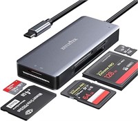USB C SD Card Reader,5- in-1 Aluminum Thunderbolt