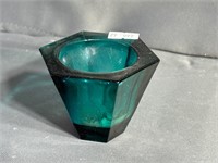 Glass Candle Holder 3"Dia x 2"T