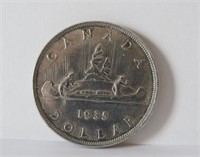 1935 CANADIAN  SILVER DOLLAR COIN