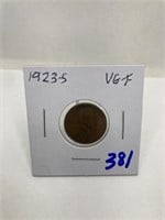 1923-S Lincoln Cent VG-F