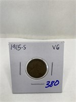 1915-S Lincoln Cent VG