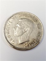 SILVER CANADIAN 25 CENT YEAR COIN (1941)